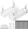 Cable Management, 2 Pack Cable Management Under Desk, Cable Tray | No Drill by Unknown
