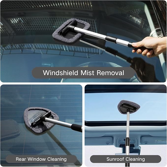 Qydipclin 11pcs Windshield Cleaner Tool, Car Window Cleaning Wash Kit - Image 2