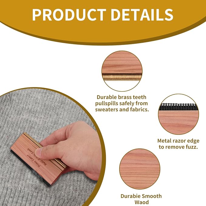 Cashmere Comb – 100 x 44 x 10mm Multi-Fabric Shaver - Image 2