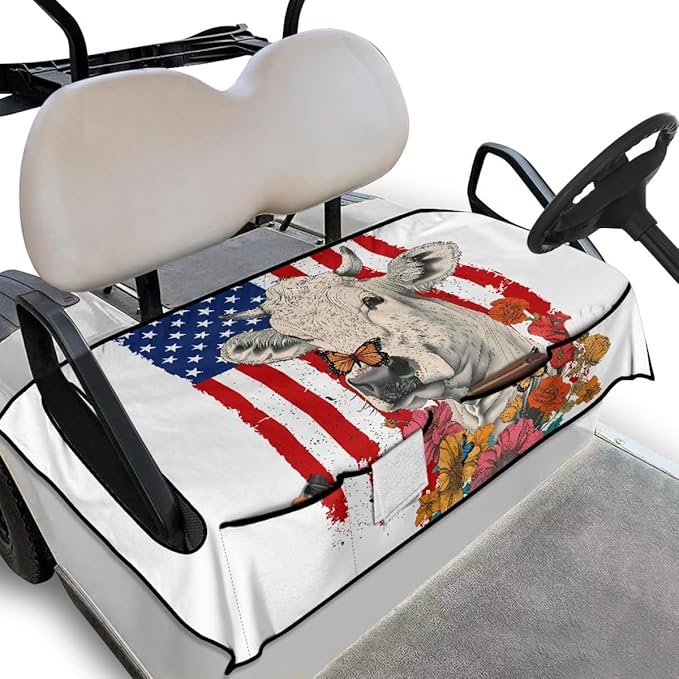 Golf Cart Seat Cover Cushion Made for Long Outdoor Rides, Featuring Breathable Fabric, Waterproof Layer and Secure Non-Slip Design