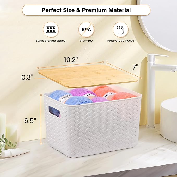 Ohmlove 4 Pack Storage Bins - Image 2