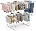 Large Stainless Steel Clothes Drying Rack, Generous Drying Area | Foldable by APEXCHASER