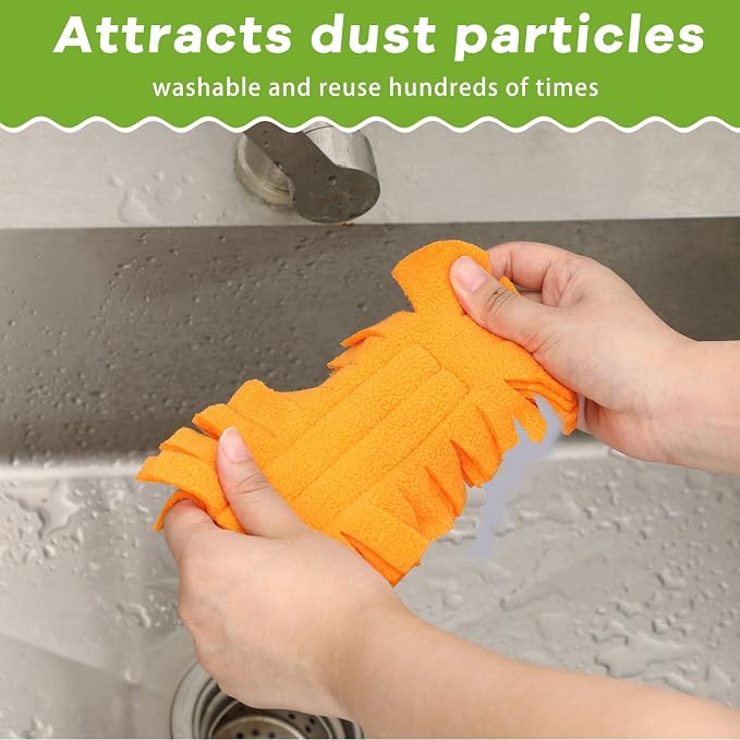 Zubebe 12 Pcs Reusable Duster Refills Fleece - Image 5