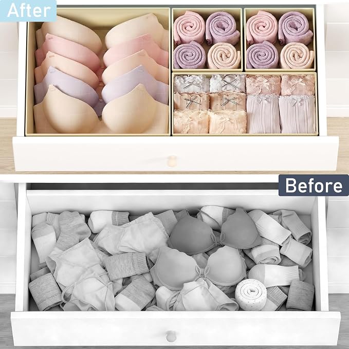 DIMJ Drawer Organizer Clothes 26 Pack - Image 6