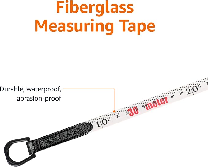 Amazon Basics Open Reel Fiberglass Measuring Tape, Shock-Absorbing Handle - Image 4