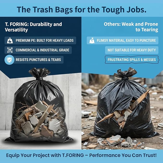 45-50 Gallon Trash Bags Unscented - Image 2