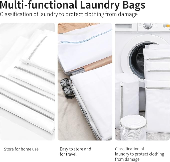 3 Pack Small Mesh Laundry Bags by MDSXO- Small Durable Lingerie Delicates Bag - Image 5