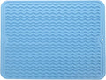 MicoYang Silicone Dish Drying Mat — Quick-Dry Ridges Counter & Sink Pad by MicoYang