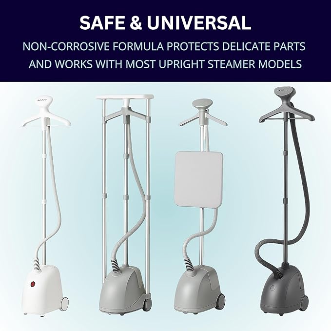 SALAV Garment Steamer Descaling Solution Decalcifier Packets for Mineral Deposits and Build-up Removal, Maintenance for Clothes, Works with all Garment Steamer Brands, Cleans Build Up, 5 packs