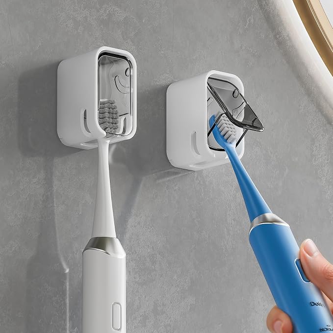 MOPMS Single Slot Toothbrush Holders Wall Mounted by MOPMS