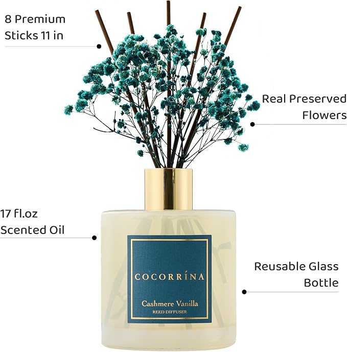 Reed Diffuser - Cashmere Vanilla 17 Fl.oz Reed Diffuser - Image 3