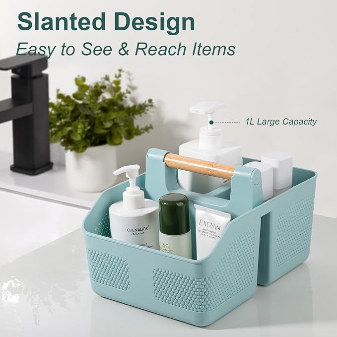 Plastic Shower Caddy Portable Shower Basket - Image 3