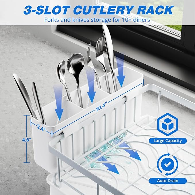 2-Tier Dish Drying Rack - Image 5
