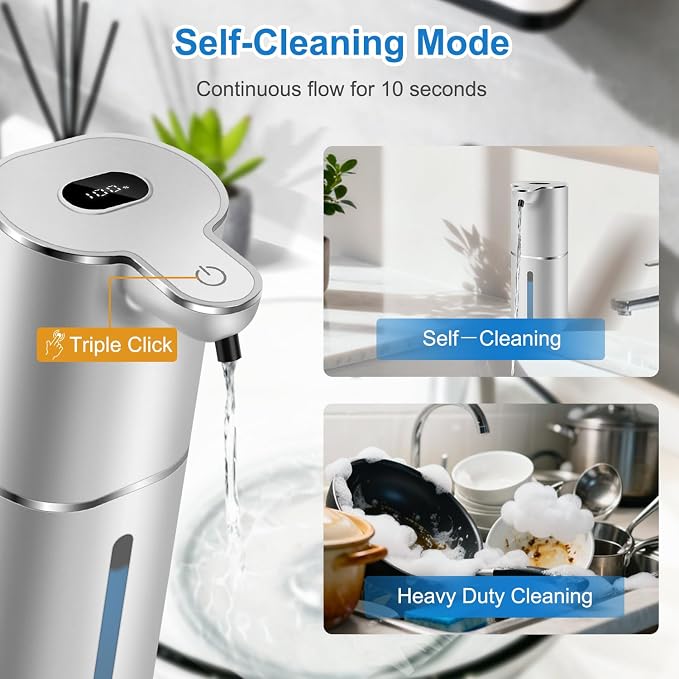 Automatic Foaming Soap Dispenser Digital Display, 6-Level Foam Adjustable | - Image 7