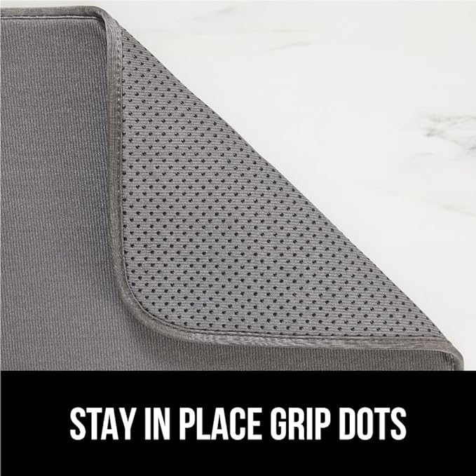 GORILLA GRIP Ultra Water Absorbent Microfiber Dish Drying Mat, 2 PK, Slip - Image 4