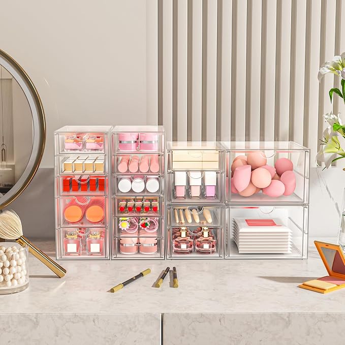 ARSTPEOE 17-Drawer Acrylic Storage & Makeup Organizer - Image 2