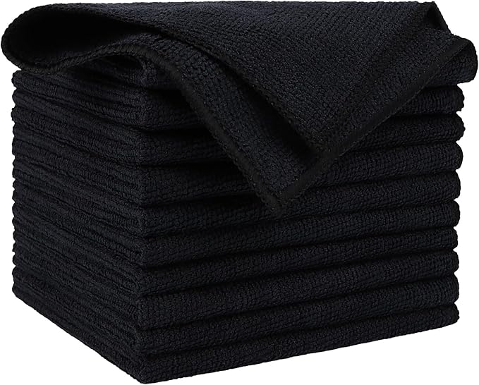 AIDEA Microfiber Cleaning Cloth-10PK, 12×12" | Microfiber Towels by AIDEAHOME