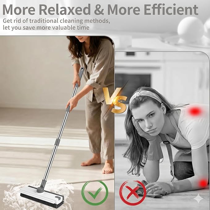3 in 1 Floor Scrub Brush, Floor Scrubber - Image 5