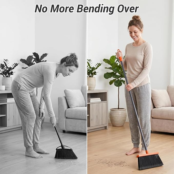 Broom with Dustpan Set for Pet Hair & Dust Cleanup - Image 7