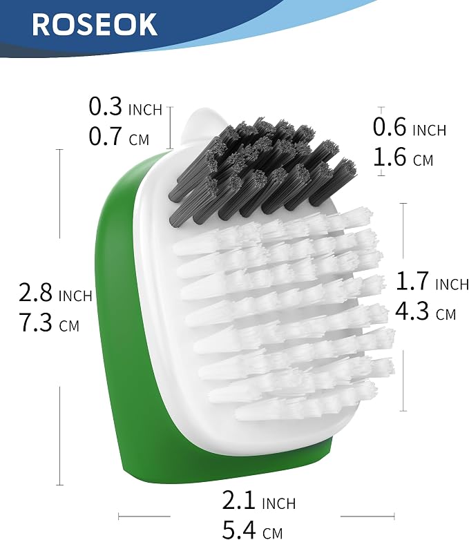 ROSEOK Vegetable Brush, Potato Scrubber and Veggie Brush, Nylon Bristles - Image 2