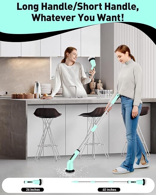Electric Spin Scrubber for Bathroom, Shower Scrubber - Image 6