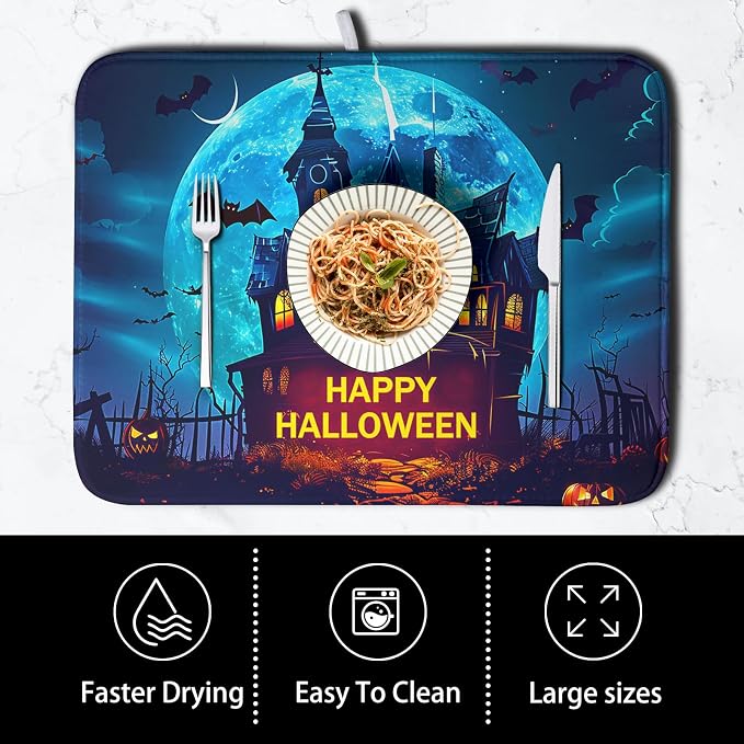 Happy Halloween Dish Drying Mat - Image 4