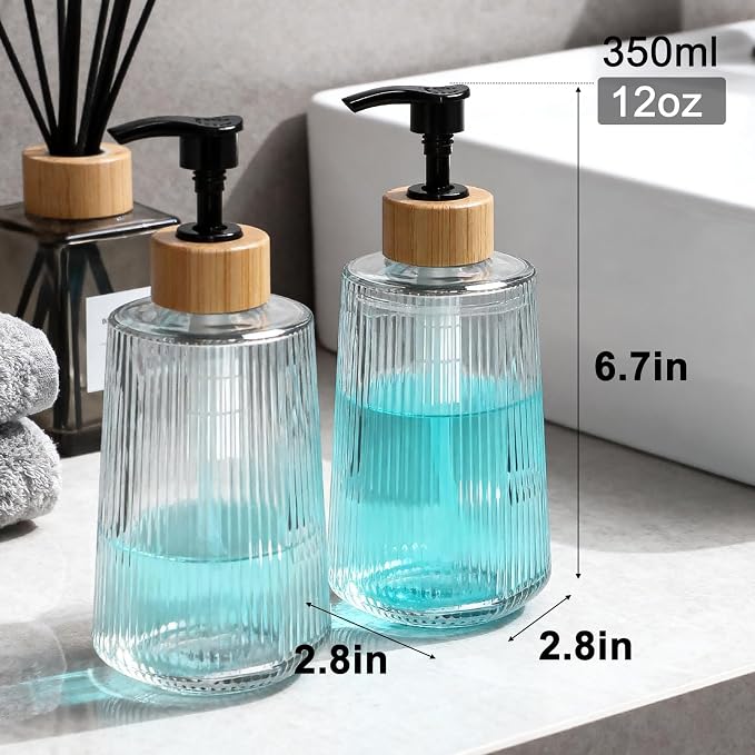 Glass Soap Dispenser, Thickened Glass Hand Soap Dispenser - Image 2