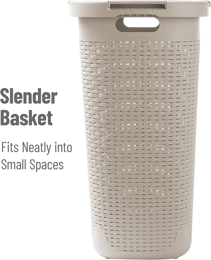 Mind Reader Slim Laundry Hamper - Image 6