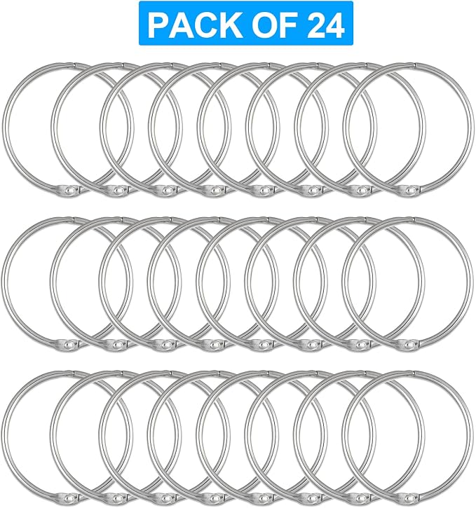 24 Pack Shower Curtain Rings, Rustproof Decorative Shower Curtain Hooks Metal - Image 6