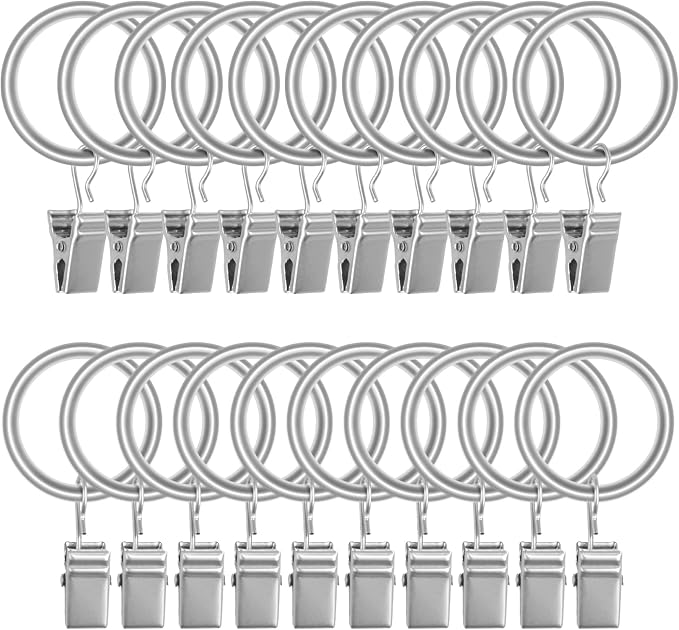 Lansian 20 Pack Curtain Rings by Lansian
