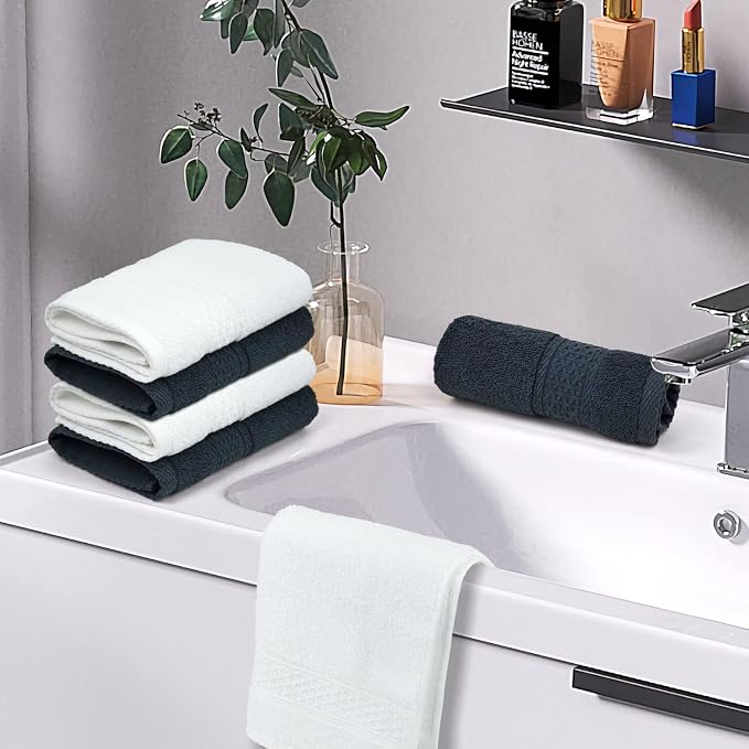 Cleanbear Extra Soft Wash Cloths Washcloths Set 6-Pack, 13 x 13 Inches | 100% - Image 6
