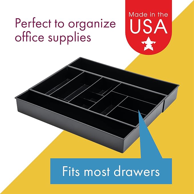 Dial Industries Expandable Office Drawer Desk Organizer Storage Tray | Adjusts - Image 4