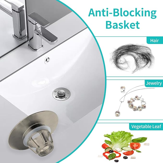 Universal Bathroom Sink Stopper - Image 5