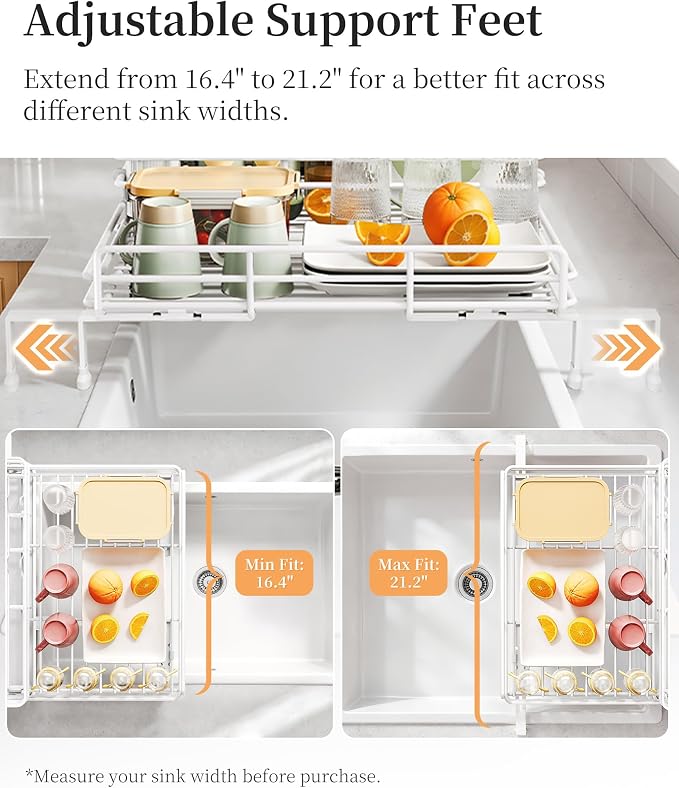 SAYZH Expandable Dish Drying Rack - Image 6