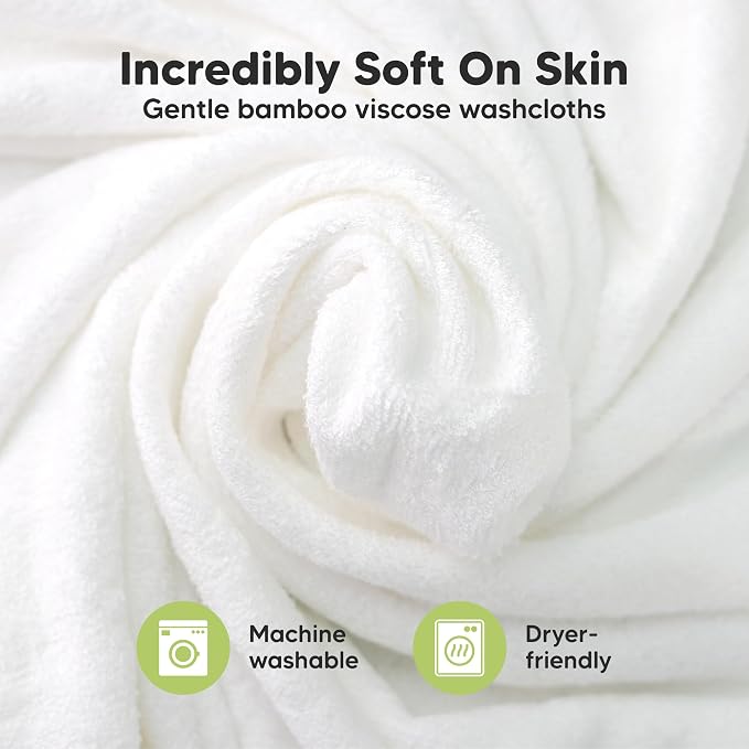 6-Pack Baby Washcloths, Soft Absorbent Washcloths - Image 2
