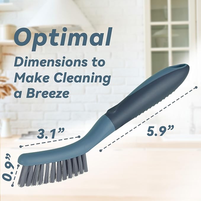 2 Pack Grout Scrub Brush with Stiff Bristles | Small Cleaning Brush - Image 2
