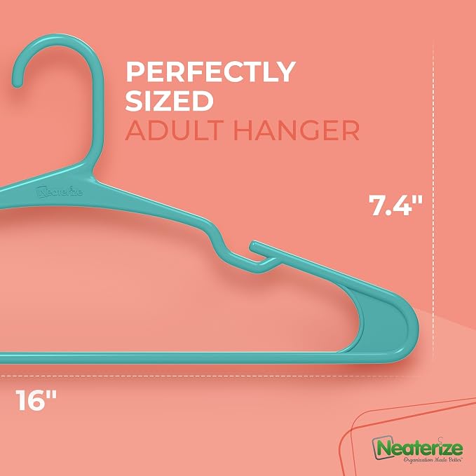 NEATERIZE Clothes Hangers Plastic 20 Pack - Image 3