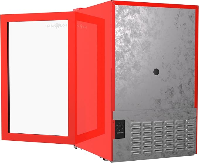Premium Undercounter Glass Door Mini Fridge, 69L Compact Beverage Fridge with 90 Can Capacity, 2.4 Cu.ft. Freestanding Drink with Glass Door, Compact refrigerator with Reversible Door