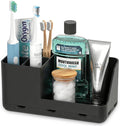 Toothbrush Holder Bathroom Counter Organizer & Storage Detachable | Anti-Slip by Homtalker