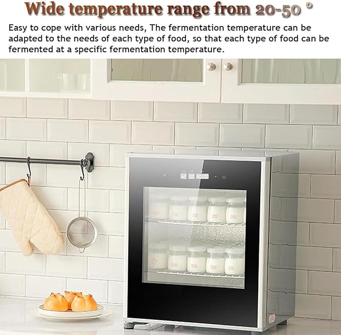 Commercial Electric Dough Proofer 40L Capacity,Stainless Steel Bread Fermentation Cabinet with Adjustable Temp Humidity Control,for Bakery,Pizza Dough,Pastry Proofing