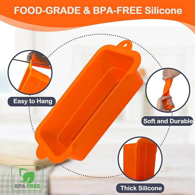 Silicone Grease Cup Liners for Blackstone 36 28 22 17 Inch Griddle, 2 Pack Reusable Grease Catcher Liner Grill Grease Tray Accessories for Blackstone