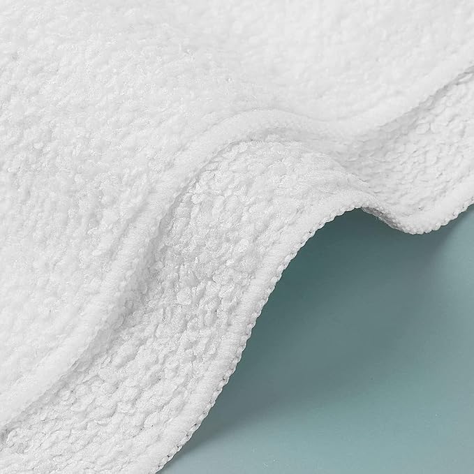 Orighty Washcloths Bulk, 100 Pack Microfiber Face Towels, 12x12 Inch White - Image 4