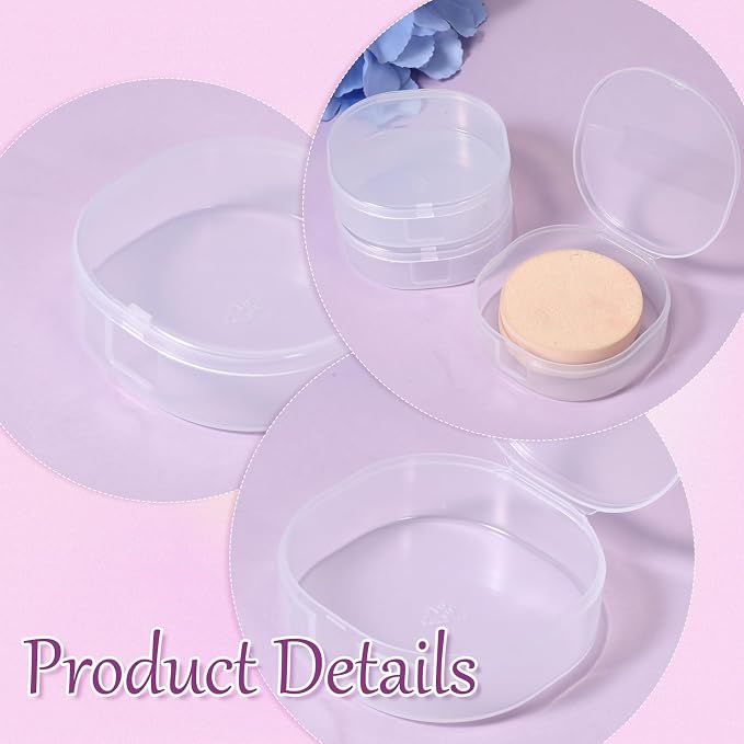3 PCS Portable Cotton Round Holder, Plastic Cotton Pad Dispenser, Portable - Image 4