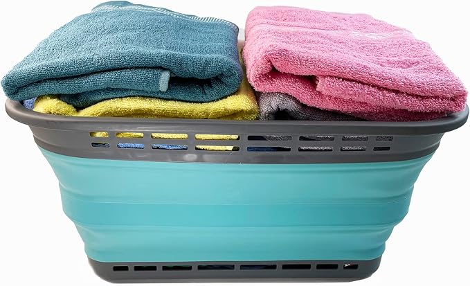 SAMMART 42L Collapsible Plastic Laundry Basket - Image 7