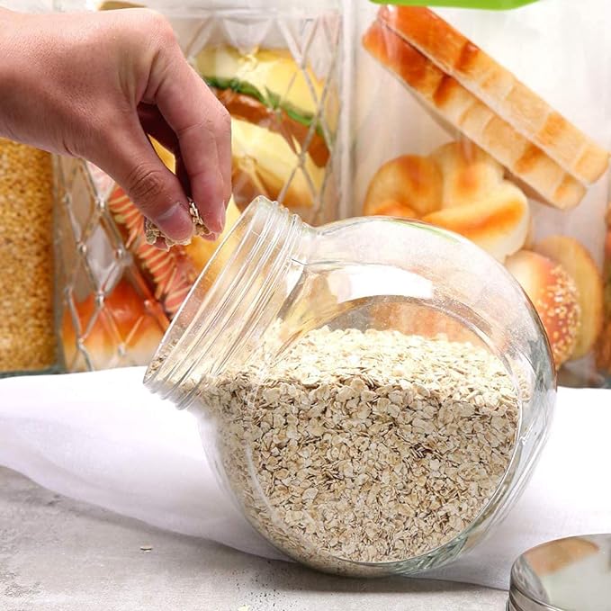 Glass Cookie Jars for Kitchen Counter 75oz Food Storage Canisters - Image 6