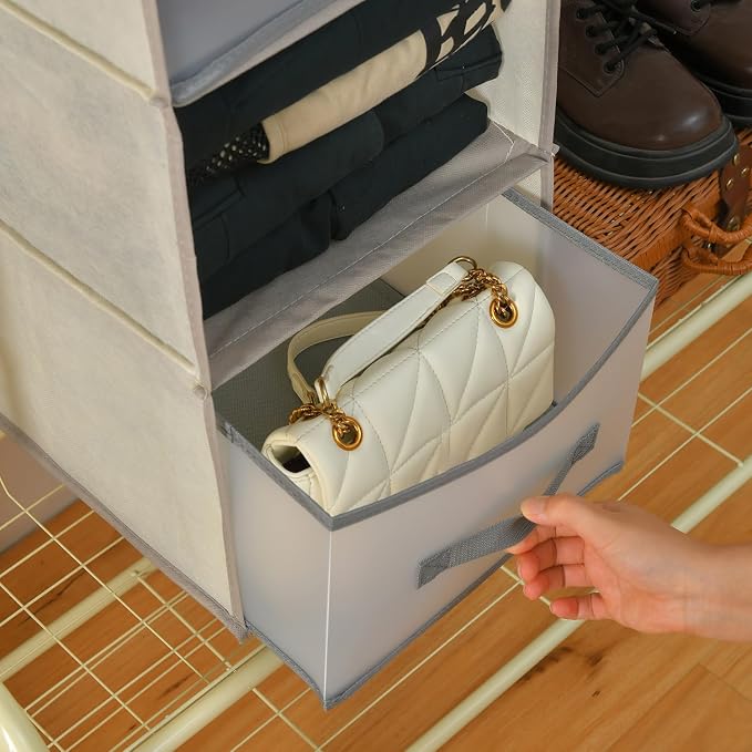 6-Tier Hanging Organizer w/ 3 Drawers, Side Pockets - Image 5