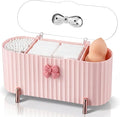 Hushee Coquette Makeup Organizer 3 Compartment Cotton Pad Compatible by Hushee
