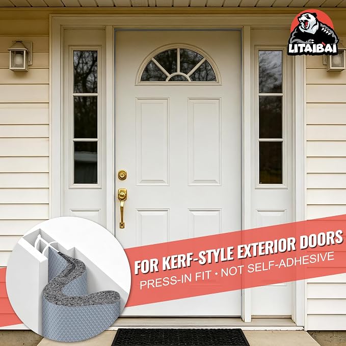 Litaibai 60 ft Kerf Weather Stripping Door Seal - Image 6