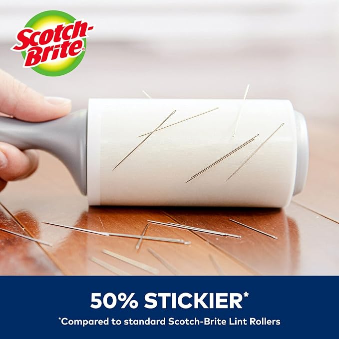 Scotch-Brite 50% Stickier Lint Roller, 288 Sheets Total, 6 Pack | 50% Stickier* - Image 2