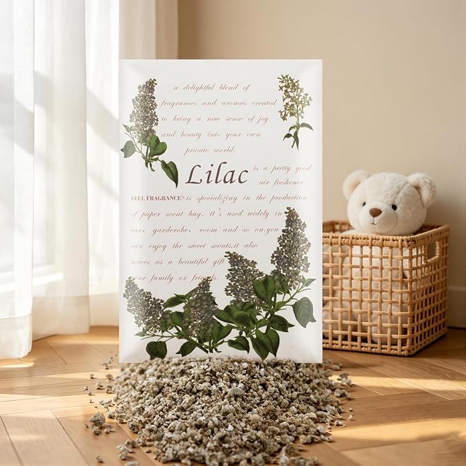 Fragrance Scented Sachets for Drawers and Closets Lilac 12pcs - Image 3